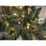 9 Ft Kingston Fir LED Pre-Lit Lighted Christmas Garland Artificial 24GU09005 Green Plug-In Fir/Pine