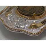 Montana Silversmiths Idaho Centennial Belt Buckle Sterling Silver Plate