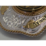 Montana Silversmiths Idaho Centennial Belt Buckle Sterling Silver Plate