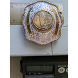 Montana Silversmiths Idaho Centennial Belt Buckle Sterling Silver Plate