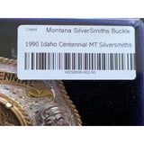 Montana Silversmiths Idaho Centennial Belt Buckle Sterling Silver Plate