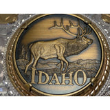 Montana Silversmiths Idaho Centennial Belt Buckle Sterling Silver Plate
