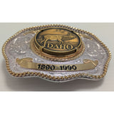 Montana Silversmiths Idaho Centennial Belt Buckle Sterling Silver Plate