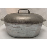 AS-IS 8 Qt GHC Magnalite Dutch Oven USA Made Oval Roaster Aluminum Vintage Pot Pan Cookware
