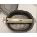 AS-IS 8 Qt GHC Magnalite Dutch Oven USA Made Oval Roaster Aluminum Vintage Pot Pan Cookware