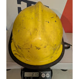 Real Halloween Costume Yellow Firefighter Helmet Cairns Bro Fiberglass Vintage Adjustable Safety Hat CMC