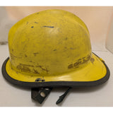 Real Halloween Costume Yellow Firefighter Helmet Cairns Bro Fiberglass Vintage Adjustable Safety Hat CMC