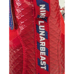 US 17 Mens Nike Force Lunarbeast Elite Red Football Cleats NIKESKIN 847588-404 Blue White High Top New