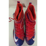 US 17 Mens Nike Force Lunarbeast Elite Red Football Cleats NIKESKIN 847588-404 Blue White High Top New