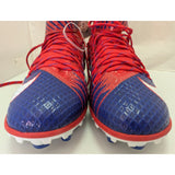 US 17 Mens Nike Force Lunarbeast Elite Red Football Cleats NIKESKIN 847588-404 Blue White High Top New
