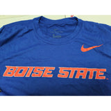 NEW L Nike Men's Boise State Broncos Blue Dri-FIT Legend Word T-Shirt, Large