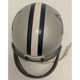 Mini 1995 Riddell 2 7/8" Dallas Cowboys Football Helmet Vintage Silver Display