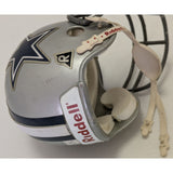 Mini 1995 Riddell 2 7/8" Dallas Cowboys Football Helmet Vintage Silver Display