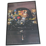 24x36 Maestro Porsche 356 Engine Poster Framed 1983 HCP Research Automotive Art Poster Print