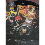 24x36 Maestro Porsche 356 Engine Poster Framed 1983 HCP Research Automotive Art Poster Print
