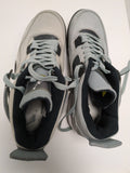 AS IS FADED Size 12 Air Jordan IV Retro 4 'Cool Grey' White Black Yellow Shoes Sneakers 308497-001