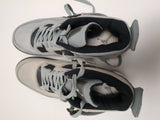 AS IS FADED Size 12 Air Jordan IV Retro 4 'Cool Grey' White Black Yellow Shoes Sneakers 308497-001