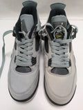 AS IS FADED Size 12 Air Jordan IV Retro 4 'Cool Grey' White Black Yellow Shoes Sneakers 308497-001