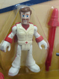 AS-IS Yellowed New Duke Caboom Stunt Set Imaginext Toy Story 4 Motorcycle Jump