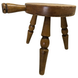 Small 12" Wooden Cow Milking 3 Leg Stool Authentic Furniture Products El Segundo CA Japan