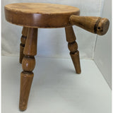 Small 12" Wooden Cow Milking 3 Leg Stool Authentic Furniture Products El Segundo CA Japan