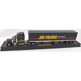 14" 379 Peterbilt Liberty Classics Jim Palmer Trucking 501W Trailer Semi Truck Diecast 1/64 Limited Edition
