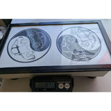 2016 8"x15" VW Bug Porsche 356 Yin Yang Beetle Framed Print Black Wallpaper Wood