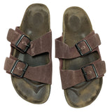 AS-IS Garden Work 39 L8 M6 Birkenstock Arizona Brown Suede Double-Strap Sandals Women’s