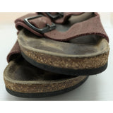 AS-IS Garden Work 39 L8 M6 Birkenstock Arizona Brown Suede Double-Strap Sandals Women’s