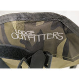 Two 3 Leg Lodge Outfitters 18" Collapsible Camping Chairs Camo Camouflage Nylon Fabric