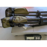 Two 3 Leg Lodge Outfitters 18" Collapsible Camping Chairs Camo Camouflage Nylon Fabric