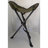 Two 3 Leg Lodge Outfitters 18" Collapsible Camping Chairs Camo Camouflage Nylon Fabric