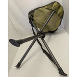 Two 3 Leg Lodge Outfitters 18" Collapsible Camping Chairs Camo Camouflage Nylon Fabric