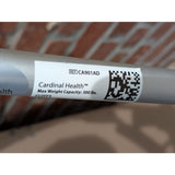 Cardinal Health Adult Adjustable Aluminum Crutches Pair 300 Lbs Capacity Grey Cushions
