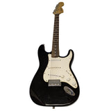 2005 Fender Squier Strat Affinity Series Electric Guitar Black Rosewood Sound Working