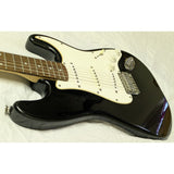 2005 Fender Squier Strat Affinity Series Electric Guitar Black Rosewood Sound Working