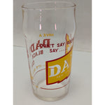 AS-IS 5" Dads Black Cow Root Beer Glass Collectible Drinking Tumbler Vintage Rim Chip Soda Fountain Shop Syrup Line