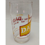 AS-IS 5" Dads Black Cow Root Beer Glass Collectible Drinking Tumbler Vintage Rim Chip Soda Fountain Shop Syrup Line