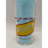 AS-IS 5" Dads Black Cow Root Beer Glass Collectible Drinking Tumbler Vintage Rim Chip Soda Fountain Shop Syrup Line
