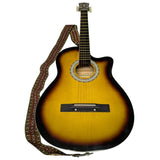 3/4 Fever FV-030C-DBR Acoustic 38" Guitar Sunburst Finish Wood Strap FV-30CDBR