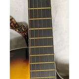 3/4 Fever FV-030C-DBR Acoustic 38" Guitar Sunburst Finish Wood Strap FV-30CDBR