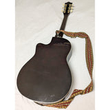 3/4 Fever FV-030C-DBR Acoustic 38" Guitar Sunburst Finish Wood Strap FV-30CDBR