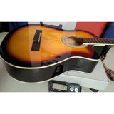 3/4 Fever FV-030C-DBR Acoustic 38" Guitar Sunburst Finish Wood Strap FV-30CDBR