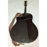3/4 Fever FV-030C-DBR Acoustic 38" Guitar Sunburst Finish Wood Strap FV-30CDBR