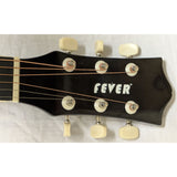 3/4 Fever FV-030C-DBR Acoustic 38" Guitar Sunburst Finish Wood Strap FV-30CDBR