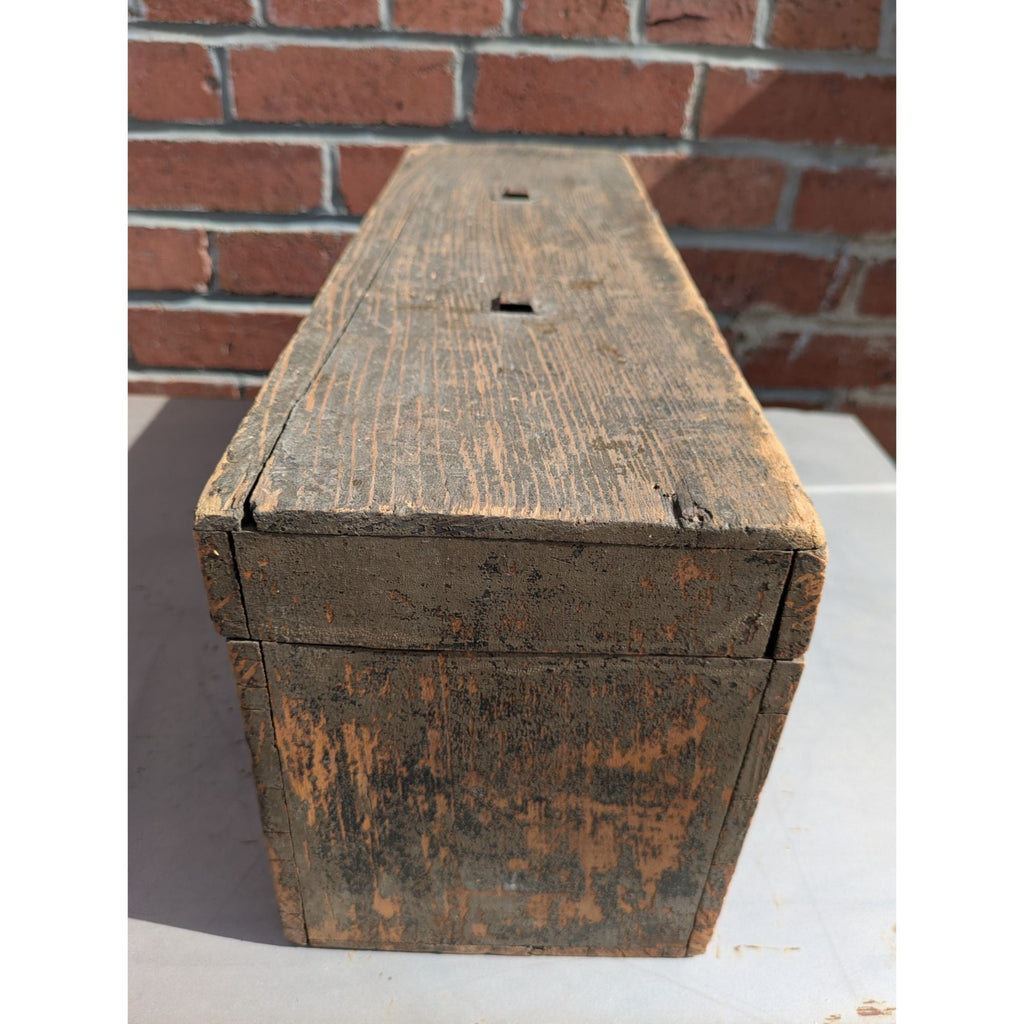 century tackle box Primitive Military Carpenters Antique Wooden Toolbox Fishing Tackle Bo – Pocatello Market