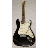 2005 Starcaster Fender Electric Guitar Black White Strat Style Maple Neck