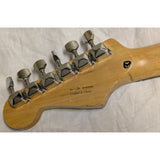 2005 Starcaster Fender Electric Guitar Black White Strat Style Maple Neck