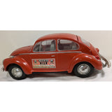 15" Red 1973 VW Bug Beetle Jim Beam Bottle Regal China  Volkswagen Decanter Whiskey