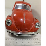 15" Red 1973 VW Bug Beetle Jim Beam Bottle Regal China  Volkswagen Decanter Whiskey